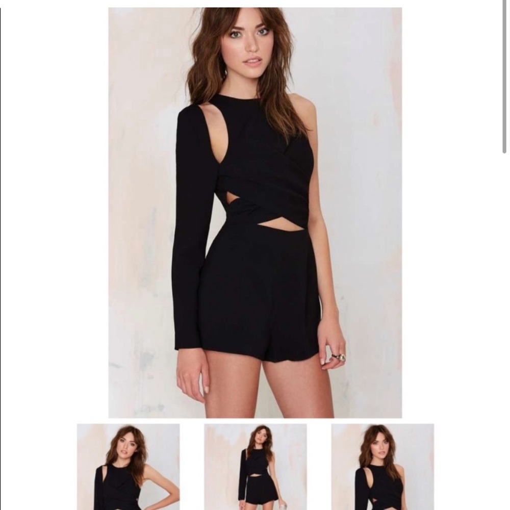Nasty Gal Head Rush Cut Out Romper